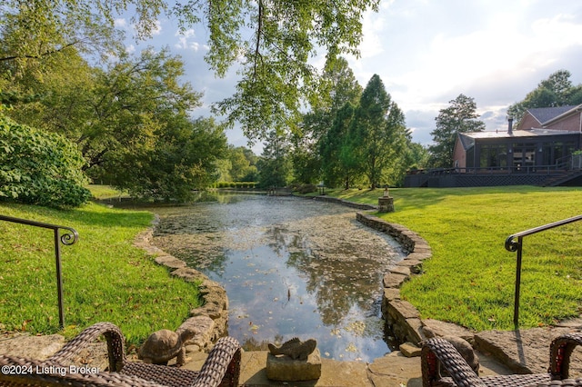 view of water feature