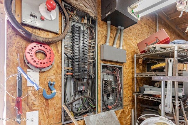 utility room with electric panel