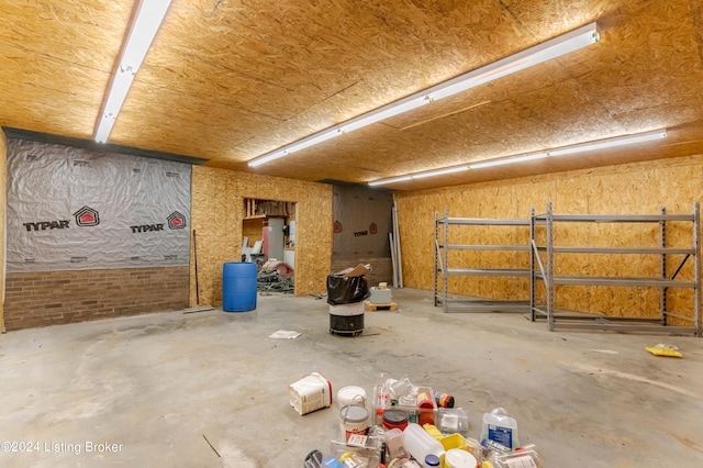 interior space featuring concrete flooring