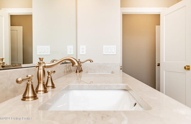 bathroom featuring vanity