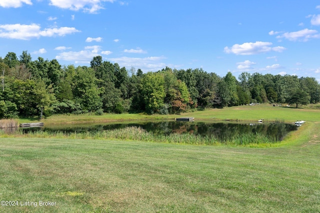 view of local wilderness featuring a water view