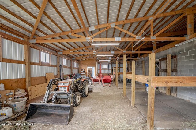 4626 Glen Rose Rd, Louisville, KY 40229 - interior space featuring metal wall and concrete block wall