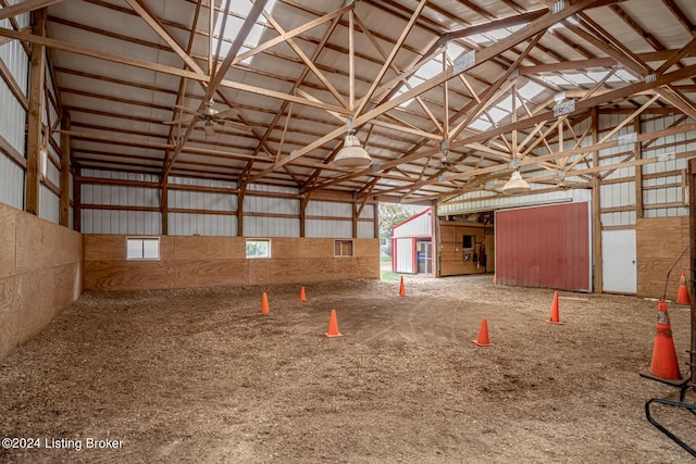 4626 Glen Rose Rd, Louisville, KY 40229 - misc room featuring vaulted ceiling and metal wall