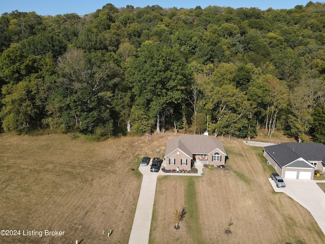 4 N Ridge View Dr, Carrollton, KY 41008 - birds eye view of property featuring a forest view