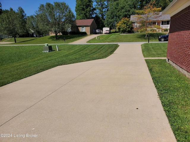 view of community with a yard