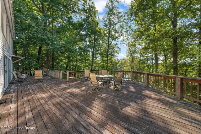 view of wooden terrace