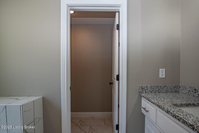 bathroom with vanity