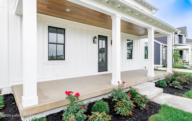 view of patio / terrace featuring covered porch