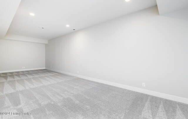 empty room with light carpet