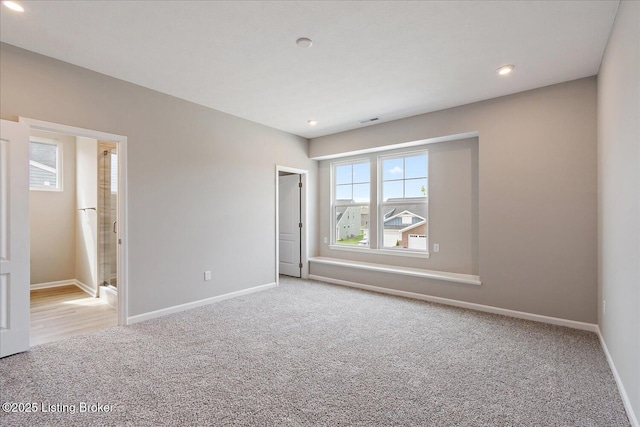 120 Exploration Path Unit 5B, Shelbyville, KY 40065 - unfurnished room featuring light carpet, baseboards, and recessed lighting
