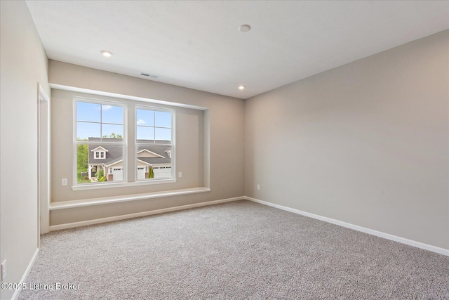120 Exploration Path Unit 5B, Shelbyville, KY 40065 - spare room with carpet, baseboards, and recessed lighting