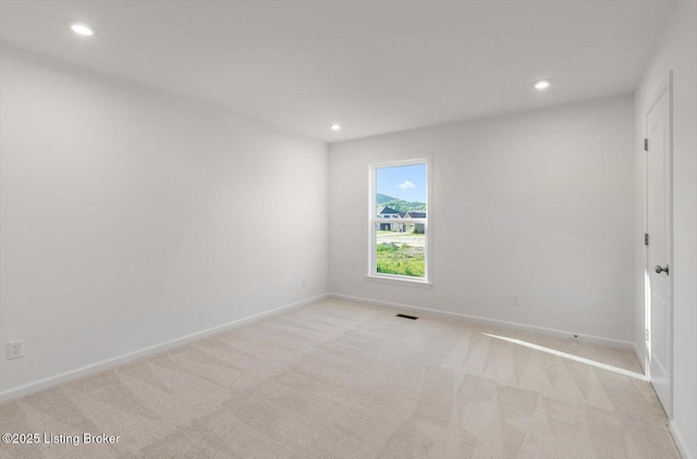 188 Harvest Moon Ct Unit 219B, Shepherdsville, KY 40165 - empty room with recessed lighting, baseboards, and carpet floors