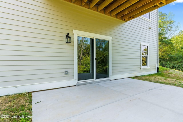 exterior space with a patio