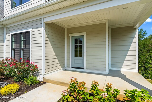 6712 Hypoint Ridge Rd, Crestwood, KY 40014 - doorway to property with covered porch