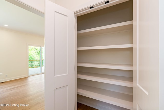 view of closet