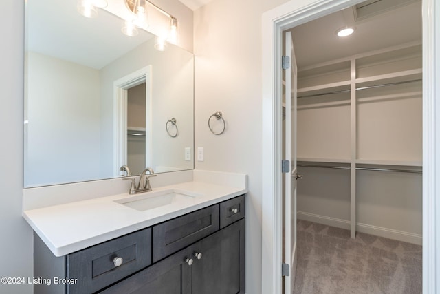 bathroom featuring vanity