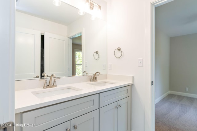 bathroom with vanity