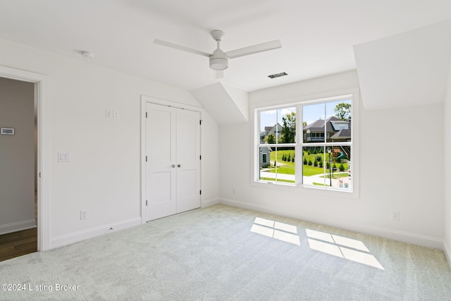 6715 Hypoint Ridge Rd, Crestwood, KY 40014 - unfurnished bedroom featuring a closet, a ceiling fan, baseboards, visible vents, and carpet