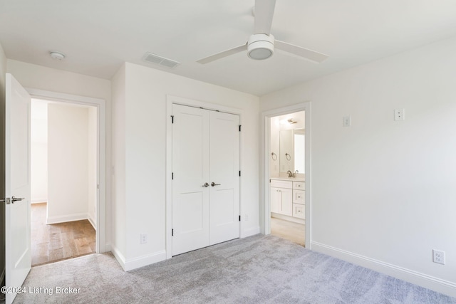 6715 Hypoint Ridge Rd, Crestwood, KY 40014 - unfurnished bedroom with a closet, baseboards, visible vents, and carpet