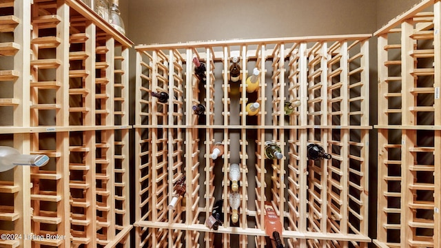 view of wine room