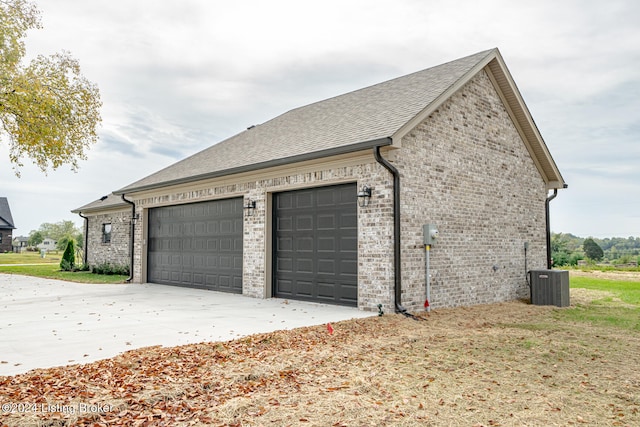 exterior space featuring central AC unit