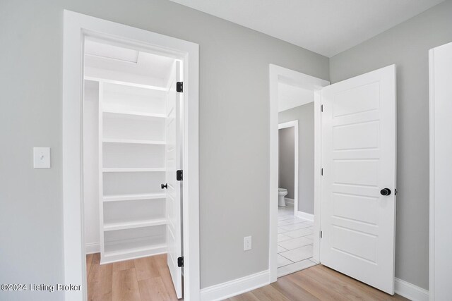 interior space featuring light hardwood / wood-style flooring