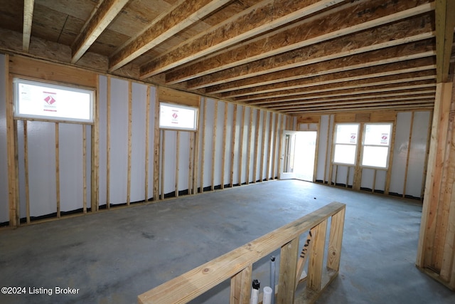 basement featuring a healthy amount of sunlight