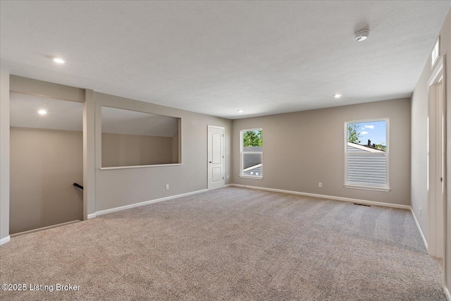 196 Harvest Moon Ct Unit 219A, Shepherdsville, KY 40165 - carpeted spare room featuring a smoke detector, baseboards, and recessed lighting
