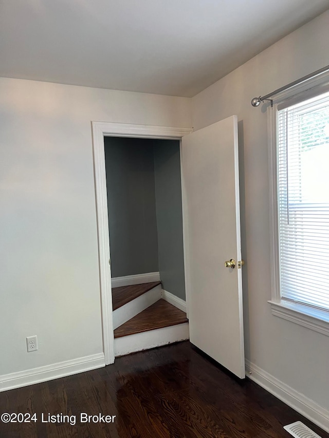 interior space with wood-type flooring