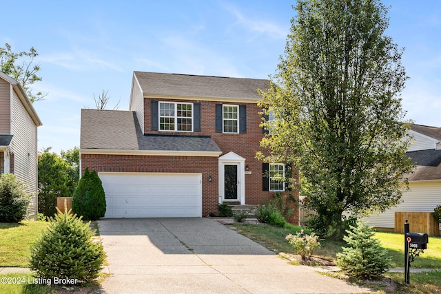 view of front of home featuring a garage