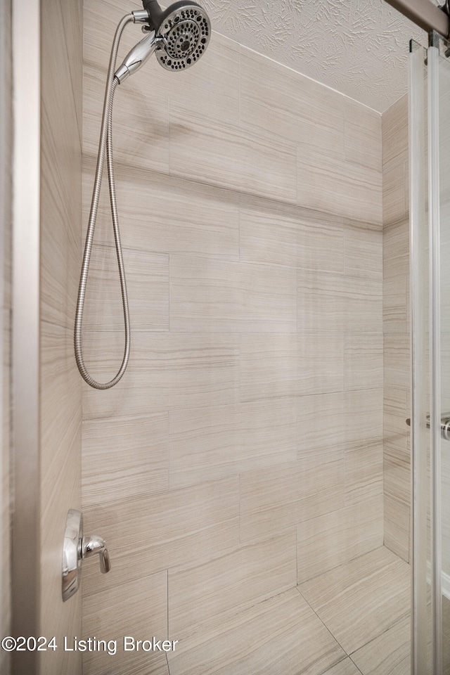 details with tiled shower