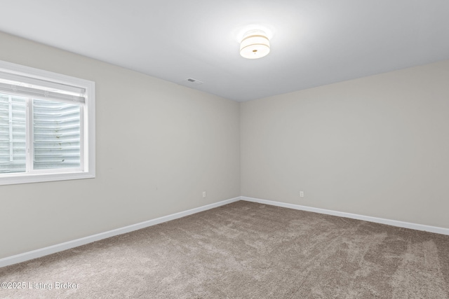 empty room with carpet floors