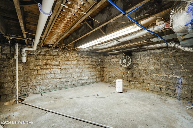 view of basement