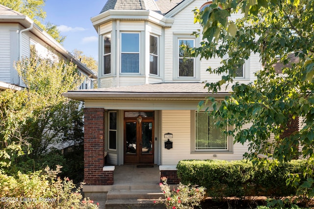 view of front of home with a porch