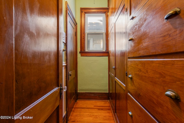 interior details featuring hardwood / wood-style floors