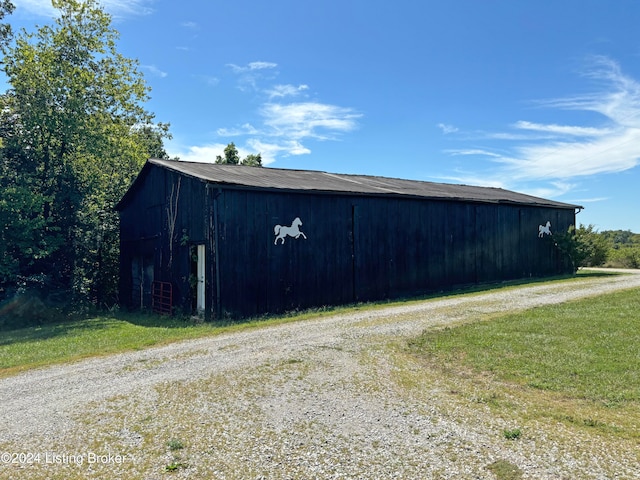 view of outbuilding