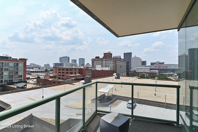 222 E Witherspoon St Unit 703-704, Louisville, KY 40202 - balcony featuring a view of city