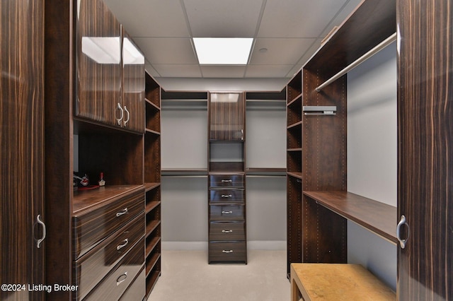 222 E Witherspoon St Unit 703-704, Louisville, KY 40202 - spacious closet with a paneled ceiling and light colored carpet