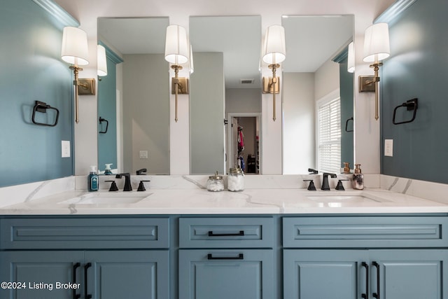 bathroom with vanity