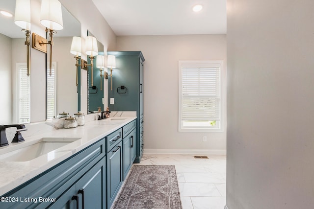 bathroom with vanity