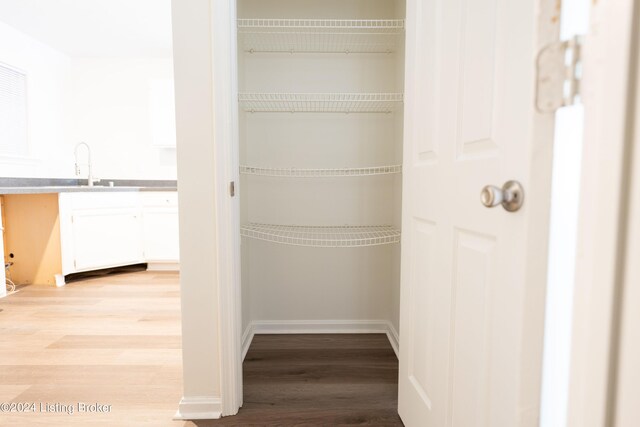 pantry featuring sink