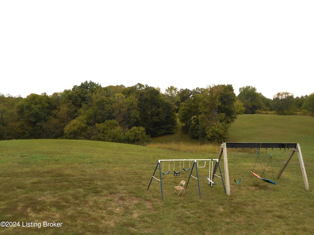2608 Hickory Ridge Rd, Mount Eden, KY 40046 - view of yard with a playground and a view of trees