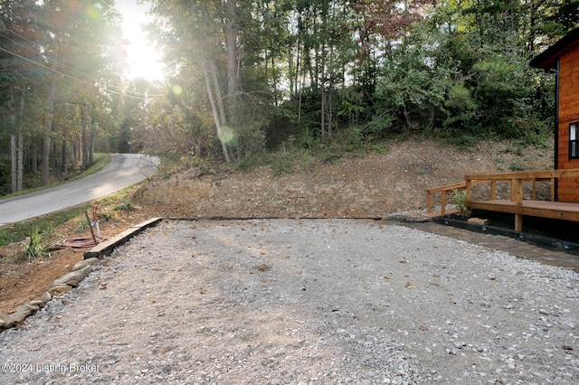 view of road