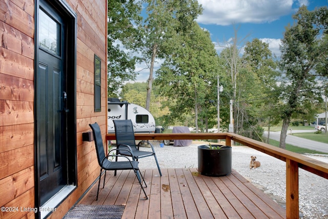 view of wooden terrace