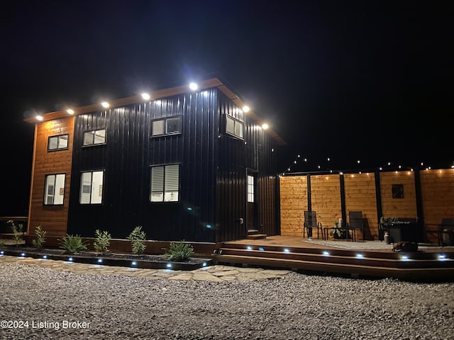 view of front of property with board and batten siding