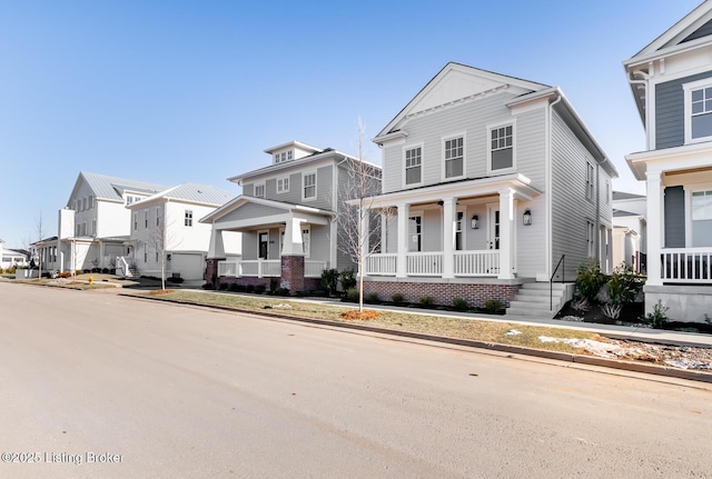 view of front of property with a porch