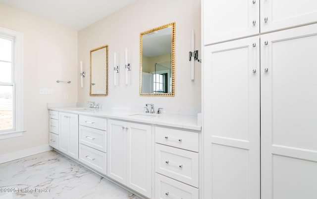 bathroom with vanity