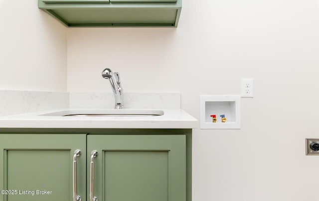 interior details featuring sink