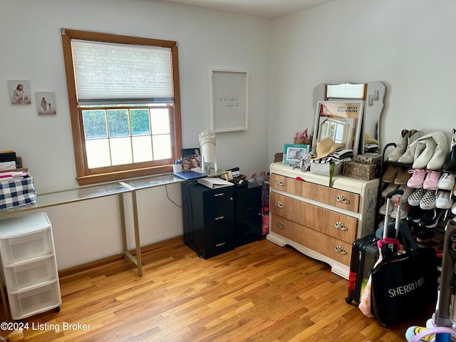 interior space featuring light hardwood / wood-style floors