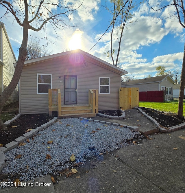 view of rear view of property